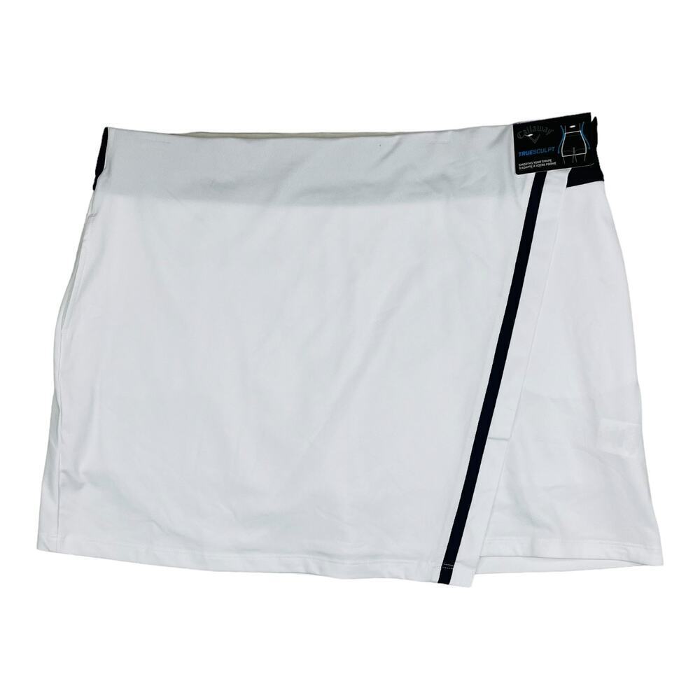 NWT Callaway White & Dark Blue Truesculpt Athletic Skirt Skort Size XXL